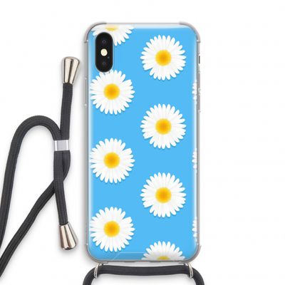 Margrietjes: iPhone X Transparant Hoesje met koord