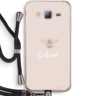 Be(e) kind: Samsung Galaxy J3 (2016) Transparant Hoesje met koord