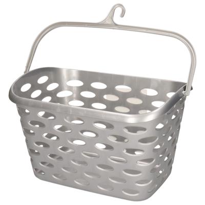 Plasticforte Wasknijpersmandje - ophangen - 26x15x21 cm - zilvergrijs - kunststof Plasticforte Wasknijpersmandje - ophangen - 26x15x21 cm - zilvergrijs - kunststof