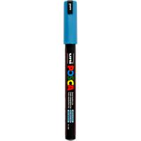Uni-Posca Posca marker, afm pc-1mr, lijndikte 0,7 mm, extra-fijn, metallic blauw, 1 stuk