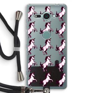 Musketon Unicorn: Sony Xperia XZ2 Compact Transparant Hoesje met koord