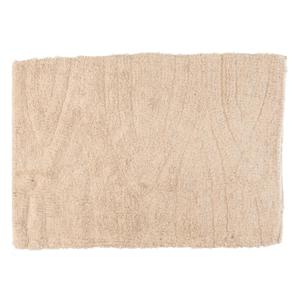 Items Badmat - creme - microfiber - rechthoekig - 80 x 50 cm