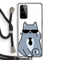 Cool cat: OnePlus 9 Pro Transparant Hoesje met koord