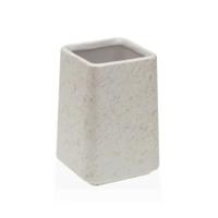 Tandenborstelhouder Versa Wit Keramisch Plastic 7 x 10 x 7 cm