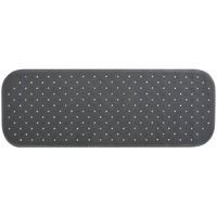 MSV Douche|bad anti-slip mat badkamer - rubber - grijs - 36 x 97 cm