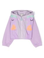 Stella McCartney Kids hoodie en coton à imprimé graphique - Violet