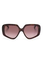 Chloé Eyewear Mony oversize-frame sunglasses - Marron