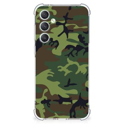 Samsung Galaxy S23 FE Doorzichtige Silicone Hoesje Army Dark