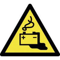 Waarschuwingsbord Waarschuwing voor gevaar bij het opladen voor batterijen 1 stuk(s) Waarschuwingsbord Waarschuwing voor gevaar bij het opladen voor batterijen 1 stuk(s)