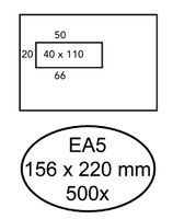 Envelop Quantore 156x220mm venster 4x11cm links zelfkl 500st - thumbnail