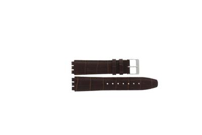 Horlogeband Swatch (alt.) 21414.27.17C Leder Bruin 17mm