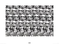 Kunstdruk Star Wars Episode VII Stormtrooper Pencil Art 80x60cm - thumbnail