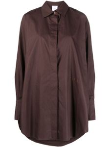 Patou robe-chemise à manches longues - Marron