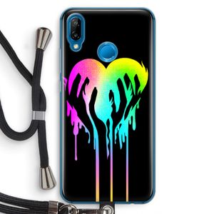 Hold My Heart: Huawei P20 Lite Transparant Hoesje met koord