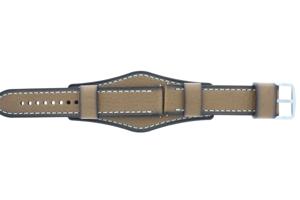 Horlogeband Fossil FS5962 Onderliggend Leder Bruin 22mm