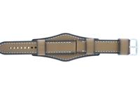 Horlogeband Fossil FS5962 Onderliggend Leder Bruin 22mm