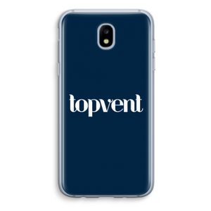Topvent Navy: Samsung Galaxy J5 (2017) Transparant Hoesje