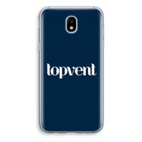Topvent Navy: Samsung Galaxy J5 (2017) Transparant Hoesje