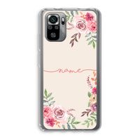 Rozen: Xiaomi Redmi Note 10S Transparant Hoesje