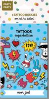 Party Party 6 Tattoo boekjes - Superhelden (Paperback) Party Party 6 Tattoo boekjes - Superhelden (Paperback)