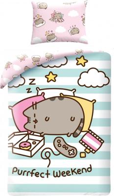 Pusheen dekbedovertrek Purfect weekend 140 x 200 cm Katoen