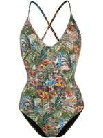 Anjuna maillot de bain Mara à imprimé botanique - Vert