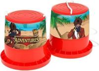 Toi-Toys 2 piraten loopklossen met touw Toi-Toys 2 piraten loopklossen met touw