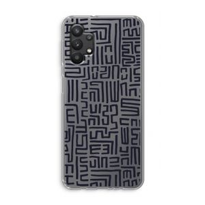 Moroccan Print: Samsung Galaxy A32 5G Transparant Hoesje