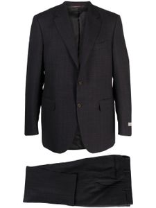 Canali costume en laine à veste à simple boutonnage - Gris