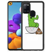 Samsung Galaxy A21s | Bumper Hoesje | Cactus Poo