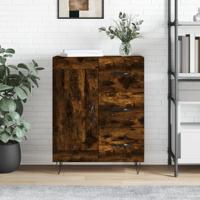 Dressoir 69,5x34x90 cm bewerkt hout gerookt eikenkleurig Dressoir 69,5x34x90 cm bewerkt hout gerookt eikenkleurig
