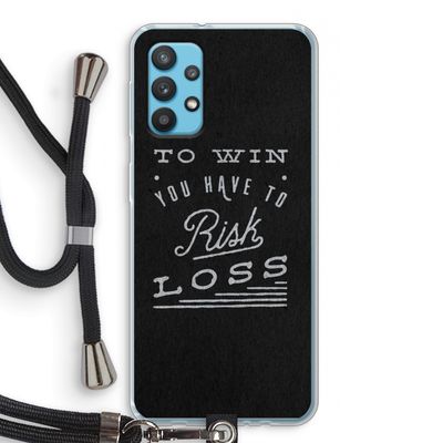 Risk loss: Samsung Galaxy A32 4G Transparant Hoesje met koord