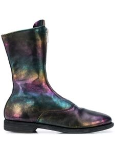 Guidi bottines à effet iridescent - Multicolore