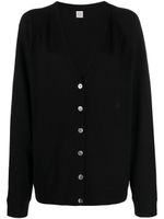 TOTEME cardigan à col v - Noir