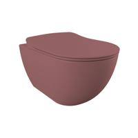 Creavit Hangend Toilet - 35.3x51cm - spoelrandloos - berry FE322-11BR00E-0000 Creavit Hangend Toilet - 35.3x51cm - spoelrandloos - berry FE322-11BR00E-0000