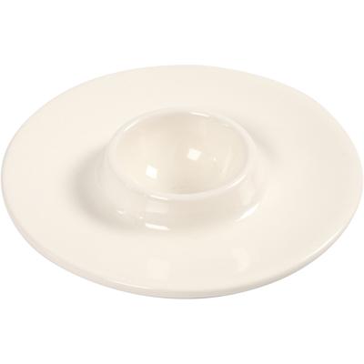 Creativ Company Eierdop, d 9,8 cm, gatgrootte 3,9 cm, wit, 12 stuk/ 1 doos