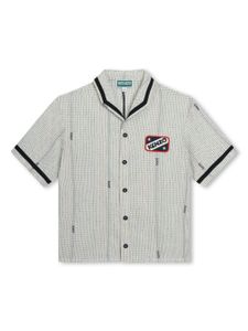 Kenzo Kids chemise à logo imprimé - Blanc