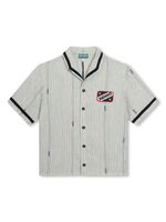 Kenzo Kids chemise à logo imprimé - Blanc