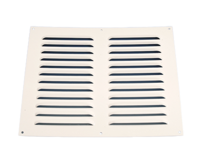 Aluminium Schoepenrooster Opbouw 300 X 250mm - Wit (1-3025w)