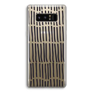 Moroccan stripes: Samsung Galaxy Note 8 Transparant Hoesje
