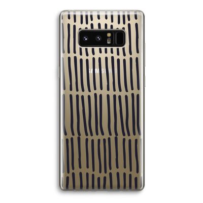Moroccan stripes: Samsung Galaxy Note 8 Transparant Hoesje