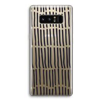 Moroccan stripes: Samsung Galaxy Note 8 Transparant Hoesje
