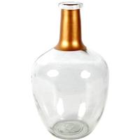 Countryfield vaas Firm Big bottle - transp|koper - glas - D18 x H30 cm