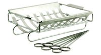 Grandhall Shish Kebab and BBQ Rack Set