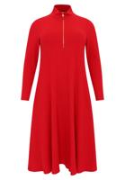 Yoek Trui-jurk met rits | Rood | Maat 54/56