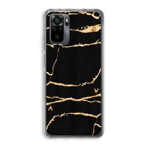Gouden marmer: Xiaomi Redmi Note 10 Pro Transparant Hoesje