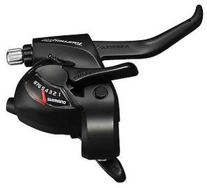 Shimano versteller (rechts) met remhendel 8 speed tourney st-tx800 2 vingers zwart