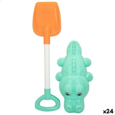 Strandspeelgoedset Colorbaby 2 Onderdelen Krokodiel Schep Polypropyleen (24 Stuks)