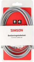 Remkabelset Simson compleet universeel RVS - grijs