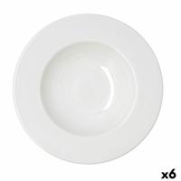 Pastabord Bidasoa Serenity Hydrozero Wit Keramisch Ø 30 cm (6 Stuks)
